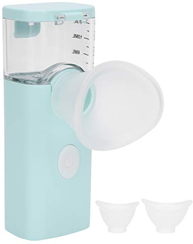 Aerosol Portátil para el Cuidado de los Ojos 2 en 1, Vaporizador Facial USB, Máquina limpiadora Hidratante de ojos Portátil Pulverizador de Sauna Facial Nano Pulverizador(azul)
