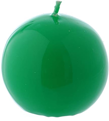 Holyart Kerze Siegellack Kugel Form grün 6cm
