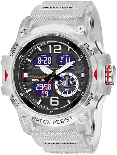findtime Militär Uhren Herren Armbanduhr Digital und Analog wasserdichte Herrenuhr Sportlich LED Digitaluhr Kalender Wecker Stoppuhr mit Armband Tactical Uhr Männer Outdoor