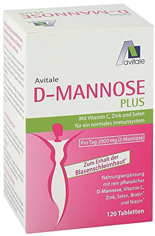 D-Mannose Plus 2000 mg Tabletten mit Vitamine und Mineralstoffe 120 stk