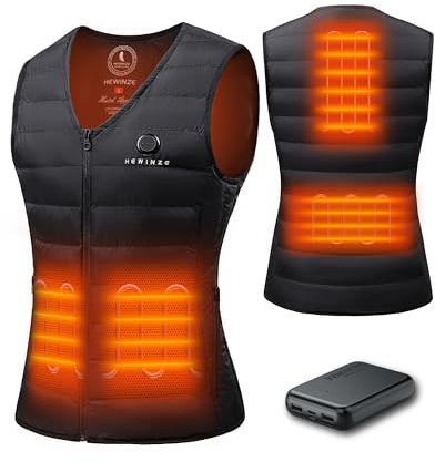 HEWINZE Heated Gilet for Women - Heat Vest with Battery 5V Heated Vest Hunting