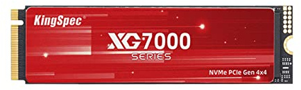 KingSpec XG7000 512GB SSD NVMe M.2, 2280 SSD PCIe 4.0 Gen 4x4, Unglaubliche Lese-/Schreibgeschwindigkeit bis zu 7400/6600 MB/s, Interne M2 PCIe SSD Kompatibel mit Gaming Konsole/Desktop/Gaming Laptop
