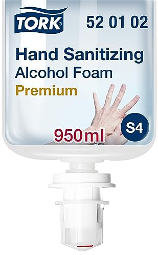 Tork Schaum zur Händedesinfektion S4, sanft zur Haut, 6 × 950 ml, 520102
