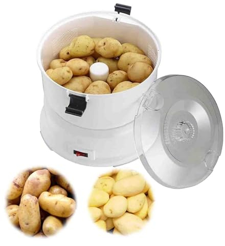 Pelapatate elettrico, strumento per sbucciare rapidamente le verdure e macchina per ruotare l'insalata, sbucciare le patate in modo automatico ed efficiente senza sforzo per la cucina e l'ufficio