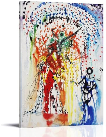 Salvador Dalí Malerwerke, farbige Regentür, Poster, Kunst, Leinwand, Gemälde, Dekor, Wanddruck, Foto, Geschenke, Zuhause, moderne Dekoration, 30 x 45 cm