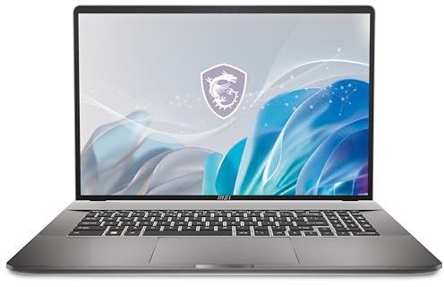 MSI Notebook Creator Z17HX Studio (A14VGT-243UK) - 17 16:10 QHD+ 165Hz Touchscreen, Intel i9-14900HX, NVIDIA GeForce RTX 4070, 64GB RAM, 2TB SSD, Windows 11 Pro - Lunar Grey