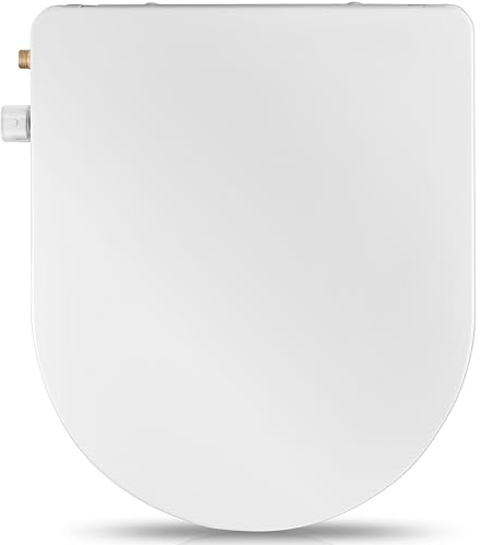 SAMODRA Bidet Tapa WC Forma D Universal Tapa Inodoro Universal Bidet para WC Asientos para inodoro Asientos para WC Bidet Toilet Seat Tapa de Inodoro Asiento de Inodoro (Forma D)