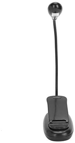JTLB Um 360 Grad Drehbare LED-Klemmleuchte, 5000 K–6000 K, Verstellbare Weiße Lese-Klemmlampe Schreibtisch, Bett, Kopfteil und Computer