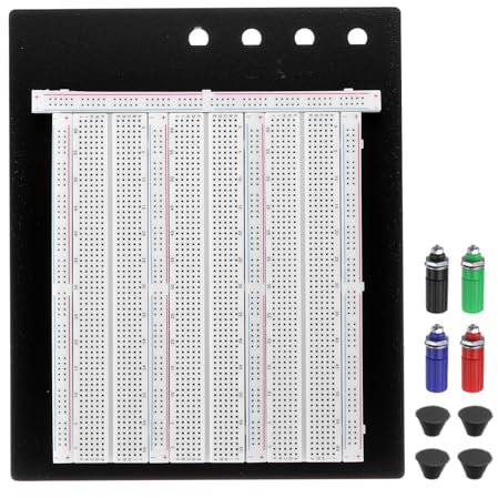 PATIKIL 1 Set Breadboard, Solderless Breadboard Large Breadboard 2390 Tie Points Prototype PCB Bread Board Electronics Kit Plates