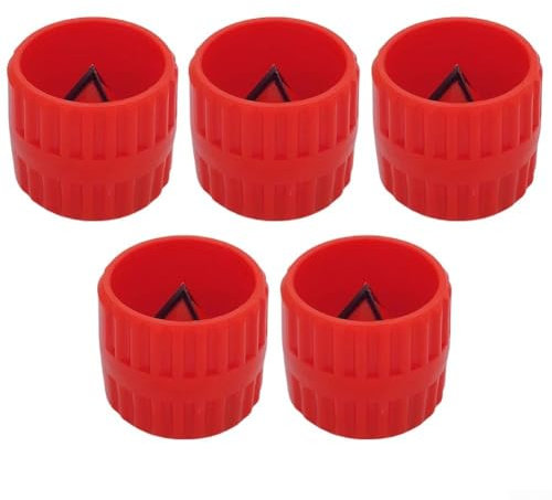 5Pcs Tubing Chamfer Tool, Pipe Reamers, For Deburring Metal And Plastic Pipes, For Air Conditioner Installation And Vehicle Repair