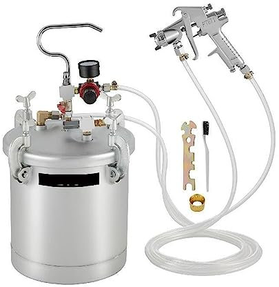Hochdruck-Farbtopf, 10 l, 15 l, Sprühtank mit Spritzpistole und Schlauch for Zuhause, Industrie, Gewerbe, Malerei, Sprühen, Beschichten Für Anfänger zum Selbermachen(10L 3.0 mm Nozzle)