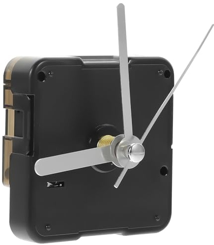 NOLITOY Taktmechanismus Reparieren Kit Uhrwerk Für Wanduhr Und Tischuhr Kunststoff Für DIY Ersatz Reparatur Von Wanduhren Und Eigenes Uhrenprojekt 2.17 X 2.17 X 0.59 in