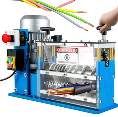 pealiritansemen Pelacables Eléctrico De 750 W, para Cables De Cobre De 1,5 A 32 mm, 12 M/Min, Pelacables Portátil, Herramienta Automática, para Estaciones De Reciclaje Y Electricistas