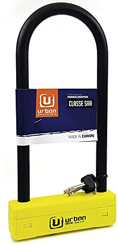 URBAN UR120310 Antivol Moto U Homologué SRA, Sécurité Maximale Niveau 20, Ø18mm Acier Trempé, Double Verrouillage, Serrure Anti-Crochetage, Polyvalent, Antivol Vélo Électrique Scooter, 120x310cm