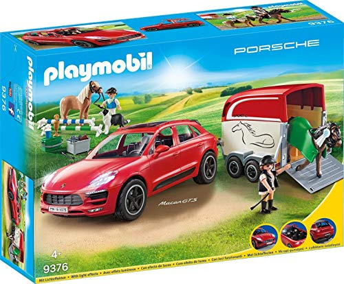 PLAYMOBIL Sports & Action 9376 Porsche Macan GTS con Efectos de Luz, A Partir de 4 años