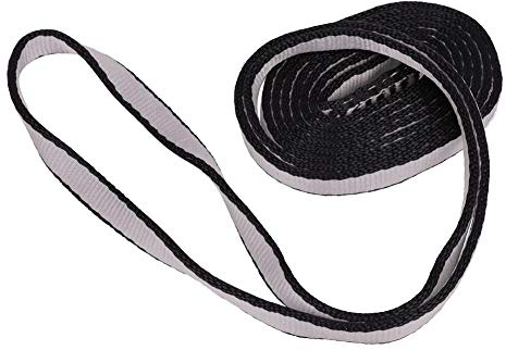 Bandschlingen Feuerwehr 60Cm, Abseilgürtel Aus Nylon Flacher Rettungsfallschirm Für Klettern, Feuerrettung(60Cm-Grau) Bandschlinge 60Cm