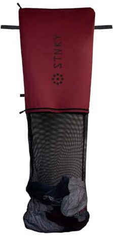 Stnky Bag XL Pro – zum Tragen und Waschen von Sportkleidung, Wäsche, Schrubben, Schuhe burgunderfarben