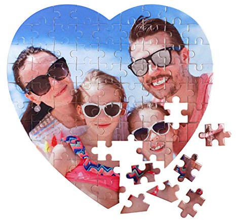 Personalisiertes Fotopuzzle mit eigenem Bild, Individuelles Puzzle für Erwachsene, Paare und Familien, Puzzle mit eigenem Foto Bedrucken,Fotogeschenk