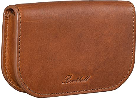 Benthill Porte-Monnaie en Cuir Véritable avec Petite Caisse pour Pièces de Monnaie - Portefeuille, Marron