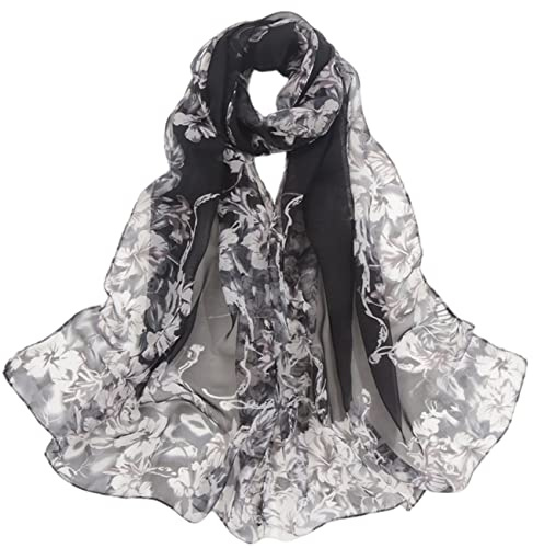 FAIRYGATE Schals & Tücher für Damen Modischer Damen Schal Stola Halstuch Tuch aus Chiffon für Frühling Sommer Ganzjährig
