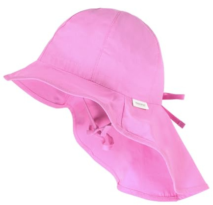 maximo Uni Cotton Girls Solhatt Barn - strandhatt flickhatt barnhatt med hakband Sommar Vår-sommar - 49 cm pink