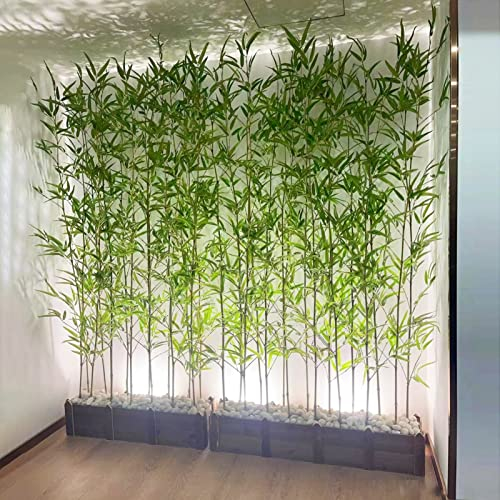 Künstlicher Bambus Kunstpflanze Künstliche Bambusgrüninnenwand, Büroausgangsdekor-Raumteiler, Sichtschutzzaun aus Künstlichen Pflanzen, Terrasse, Bauernhof, Wohnzimmer, Balkon, Dusche ( Color : Base-0