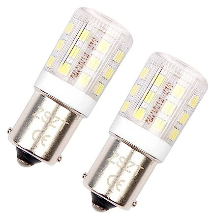 ZSZT Lampadina ba15s led 12V 24V P21W Lampadina impermeabile Bianco Freddo 6000K, per luce di retromarcia, Luci Posteriori, luci di posizione, luce interna per camper, 2 Pz