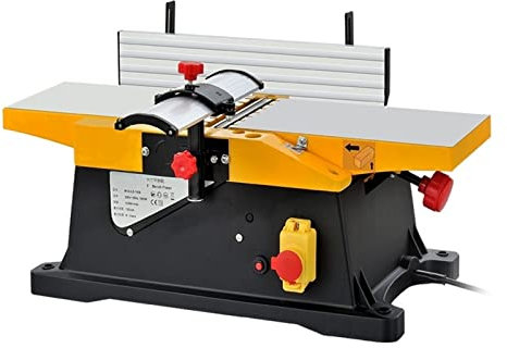 Small Woodworking Electric Bench Planer Machine with 2pcs Planer Blades 6 Inch Wood Jointer YIJIAN