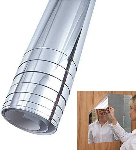 Flexibel Spegelpanel, 50x100 Cm Spegelväggklistermärke Icke-glas Självhäftande Spegel Kakel Vägghäftande Spegel för Badrum, Köksväggar(#1)
