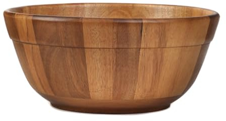 HOMLA Cuenco de madera de mooka, 26,5 x 12 cm, acacia