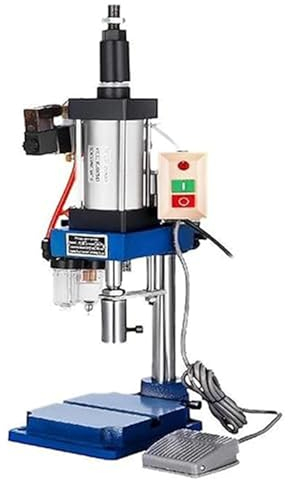 ZHIXUMM 200kg Vertical Hole Punch Machine, Macchina per Punzonatura Pneumatica per Punzonatura 440lb/200kg di Pressione,Rivettatura E Formatura per Estrusione - Attrezzatura Durevole con Pedale