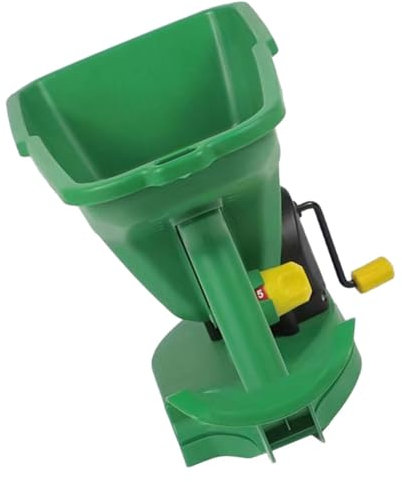 ANDRESLAD Portable Seed Spreader Gardening Seeder Adjustments Hand Crank Seeder Tool for Miracle Easy to Operate