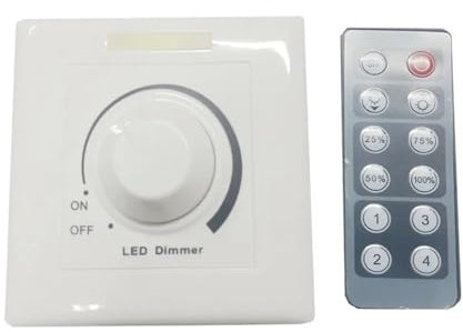 Dimmer a tiristori LED 200W telecomando con interruttore dimmerabile a taglio di fase sul bordo posteriore 110V 220V