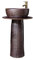 CAFIEDR Lavabos de Pedestal Lavabo de Columna Retro Lavabo de balcón Lavabo de pie Lavabo de Pedestal para baño doméstico