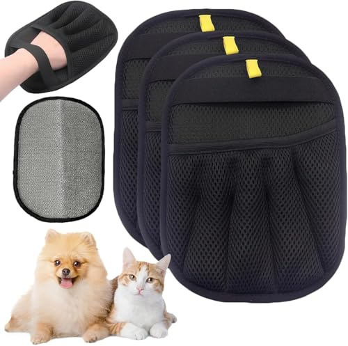 Guantes quitapelos para mascotas, 2025, guantes magnéticos para el cuidado del pelaje, guante magnético para eliminar el pelo de mascotas, guante antiestático de doble cara para un pelaje suave y