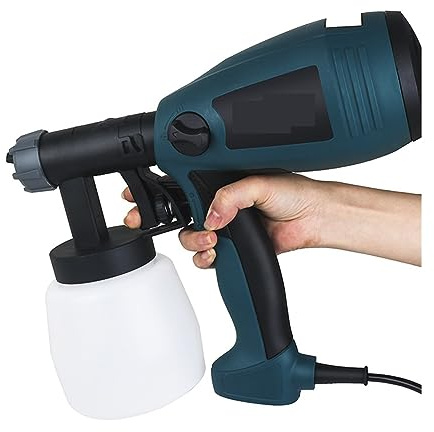Juego de aerógrafo eléctrico de 500 W, pistola de pulverización de mano para pintura casera, flujo de alta presión para muebles y limpieza de paredes, herramienta ideal para pintar el hogar