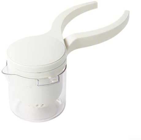 Presse-agrumes manuel et presse-citron manuel pour une utilisation en cuisine, conçu pour extraire un maximum de jus avec prise en main confortable, outil de presse à fruits (blanc)