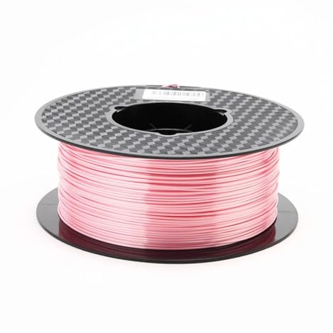 Seidenglänzendes, metallisches PLA-Filament, 1,75 mm, 1 kg – Kompatibel mit 3D-Druckern und 3D-Stiften(Silk pink)