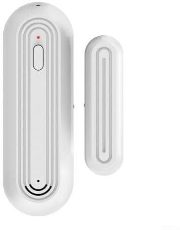 Für Tuya Smart WiFi Tür Fenster Alarm Sensor mit 90dB Mobile Benachrichtigung Kompatibel mit Smart Home Automation Einfache Installation Weiß