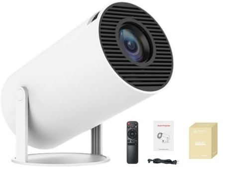 momount Vidéoprojecteur Compatible 4K – Wi-FI et Bluetooth,Projecteur 4K Ultra Haute définition,Rotation Automatique à 180°, Compatible avec Les clés HDMI/TV/Ordinateurs