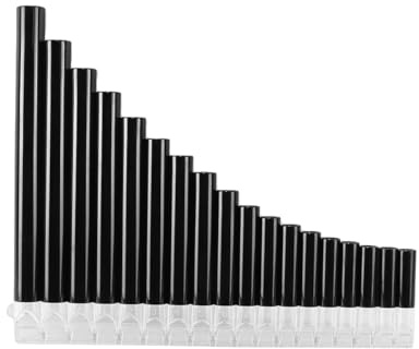 Ubric 18 Pipes Pan Flute C Key - Anfängerfreundliches Instrument mit verbessertem Mundstückdesign, perfekt für Studenten und Musikbegeisterte