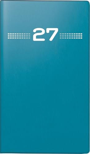 rido/idé Taschenkalender Mod. Miniplaner d 15 2027 | A6, Kunststoff, petrol