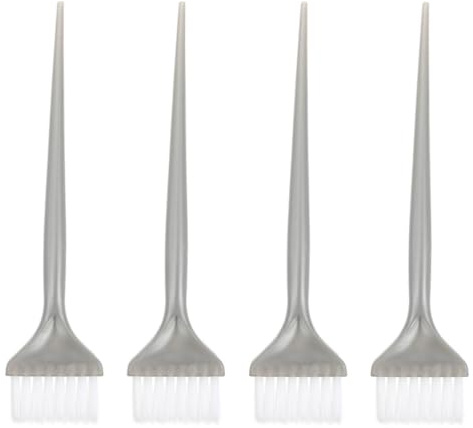GATHINESS Herramienta de peluquería 4 pinceles para teñir el cabello de plástico con función de eliminar aceite y caspa para mechas y tratamientos en salón