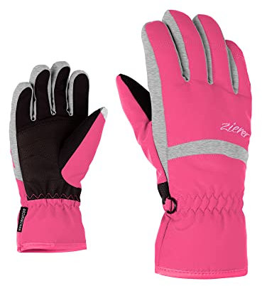Ziener LEJANO Kinder AS Ski-Handschuhe/Wintersport | Wasserdicht Atmungsaktiv, pop pink, 6