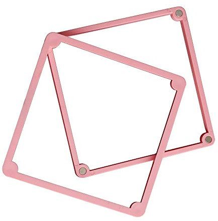 Cookie Decorating Stencil Frame Magnetic Genie Stencil Holder DIY Baking Tools (Pink)