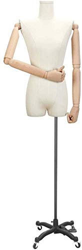 Schaufensterpuppe J-Manikins Verstellbare Schneiderinnen Dummy Dressmakers Dummies Display Büste Abnehmbar Für Kleidung Schmuck Display Stand (Farbe: G)