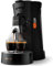 Philips Domestic Appliances Senseo Select CSA240/60 Machine à café à dosettes, Sélection de l'épaisseur du café Plus, fonction mémo, en plastique recyclé, Noir