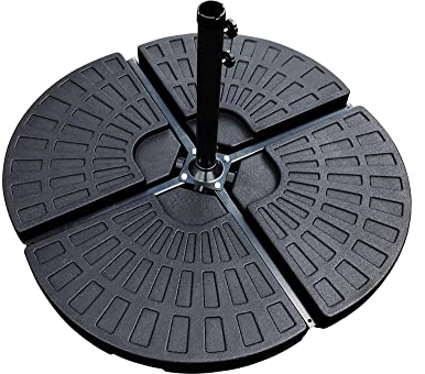 MaxxGarden Riempimento per Piede del Parasole – Per Ombrelloni con Base a Croce – Da Riempire con Sabbia o Acqua – Resistente alle Intemperie – 7,5 x 50 x 50 cm
