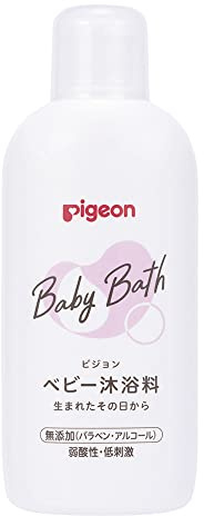 Pigeon Baby Bath Additif 500 ml – Pour nouveau-nés – Hydratant, sans rinçage nécessaire, parfum orange – Fabriqué au Japon