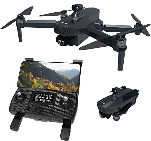 Simulus Copter: Faltbare GPS-Drohne, 4K-Cam, 360°-Abstandssensor, Brushless-Motor, App (Quadcopter, GPS Drone, iPad Halterung)